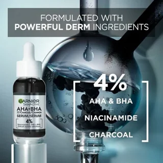 AHA + BHA Pore-Purifying Charcoal Serum