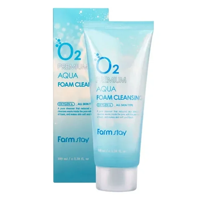 Farm Stay O2 Premium Aqua Foam Cleansing 100ml