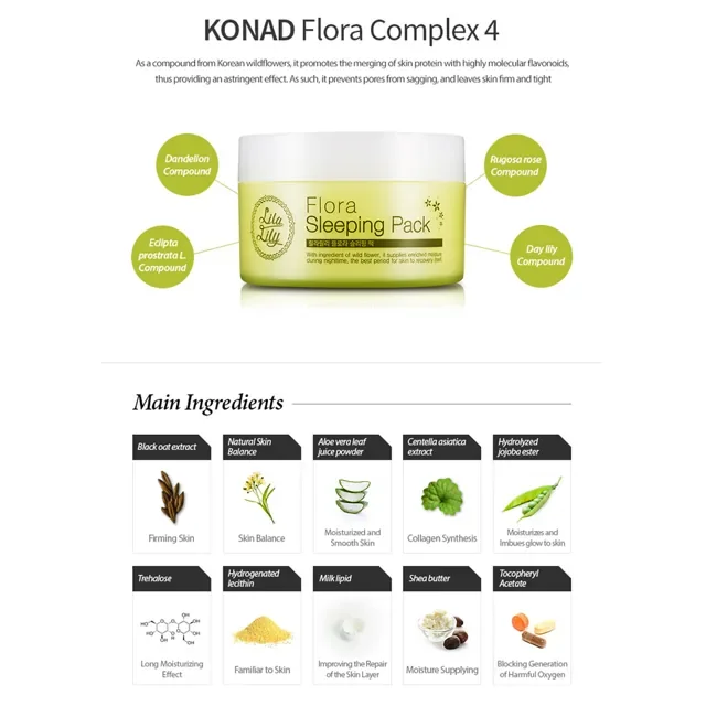 Konad Lila Lily flora Sleeping Pack