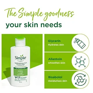 Simple replenishing rich moisturiser 125ml