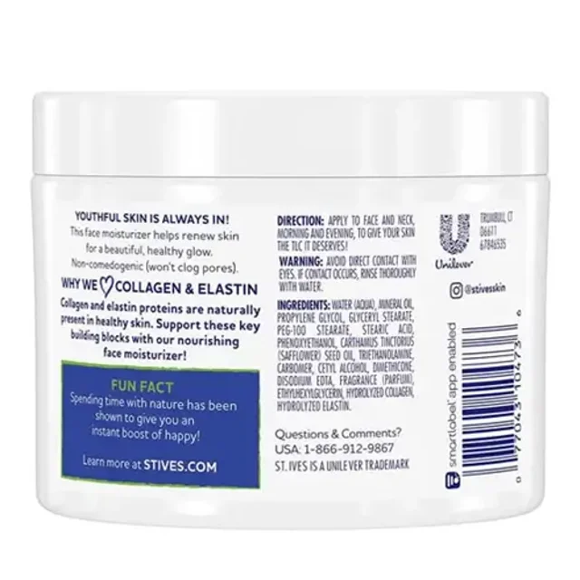 St. Ives Moisturizer Collagen and Elastin Moisturizer Renewing