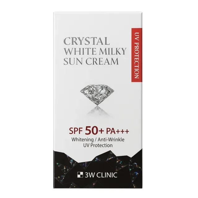+++3W Clinic Crystal White Milky Sun Cream SPF 50+ PA