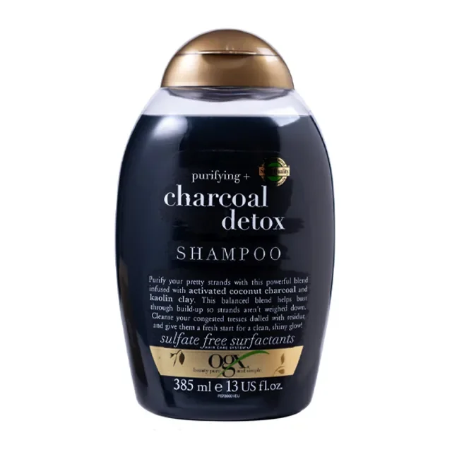 شامپو پاکسازی موی سر او جی ایکس OGX مدل زغال Charcoal detox