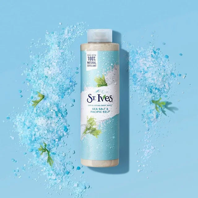 Sea Salt & Pacific Kelp exfoliator body wash St.Ives